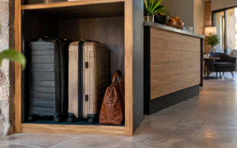 Valises dans un espace de dépôt