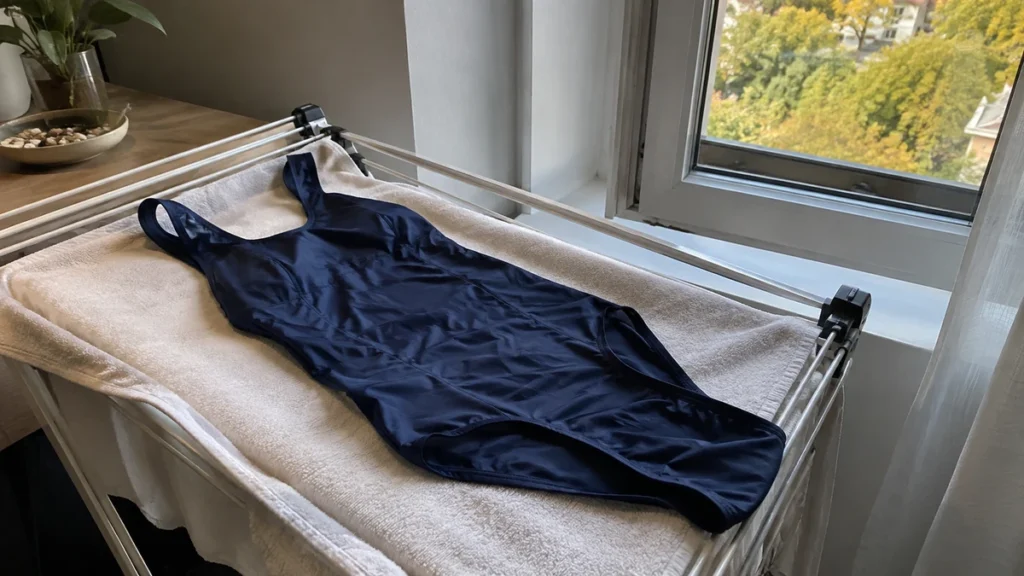 Maillot en séchage dans un logement