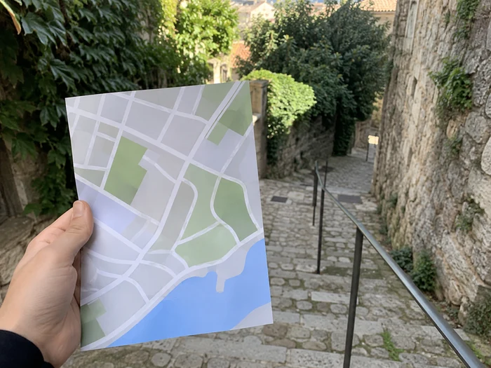 Repérage d’un trajet sur une carte