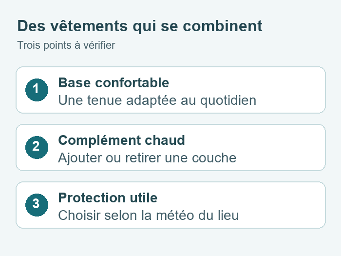 Adapter ses vêtements pendant la cure