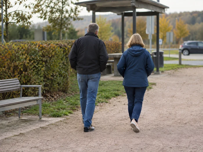 Promenade lors d’une pause routière