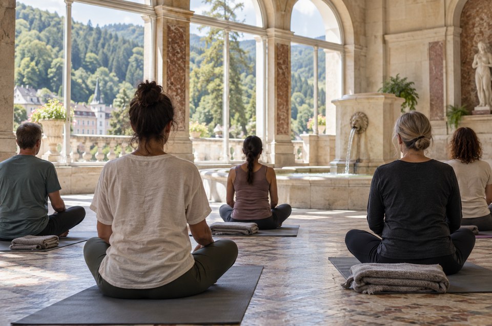 Illustration d’une séance de yoga